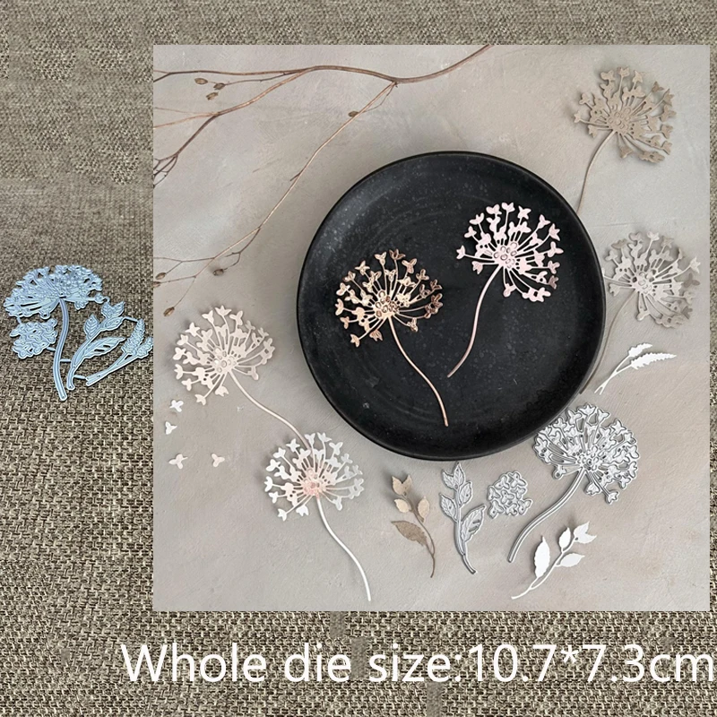 New Design Craft Metal stencil mold Cutting Die dandelion decoration scrapbook die cut Album Paper Card Craft Embossing