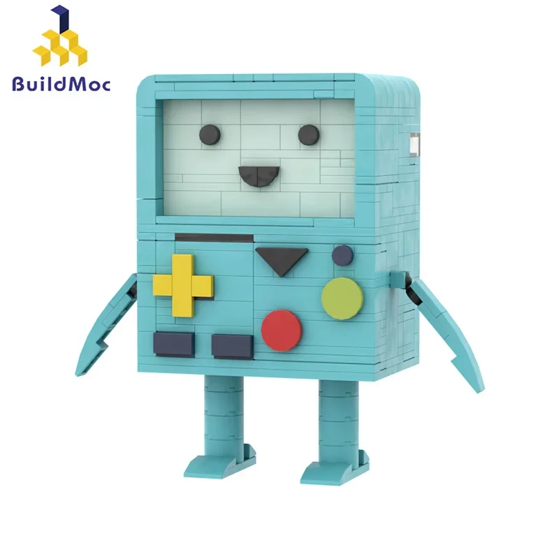 MOC Cartoon Characters BMO Building Blocks Set Decryption Box For Adventure Time Figures Bricks Kid Toys Children Birthday Gifts