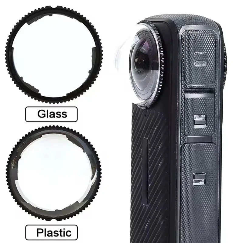 

1pcs Anti Scratch Glass Lens for Insta 360 X5 Rotating Protector Cap for Insta 360 X5 Protective Plastic Len Guard Accessories