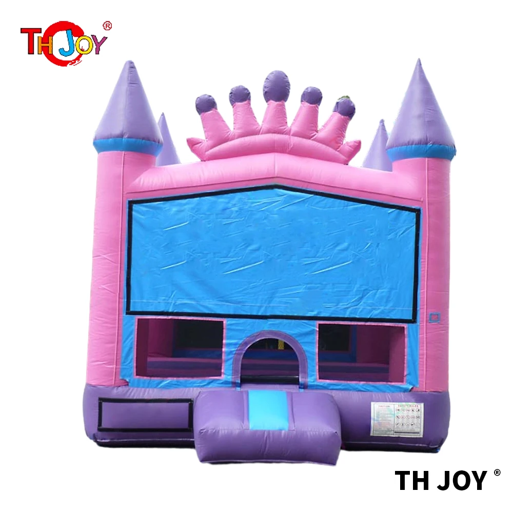 4x4m princess crown Inflatable Bouncy Castle jumping castle Bounce House Inflatable bouncer for Children