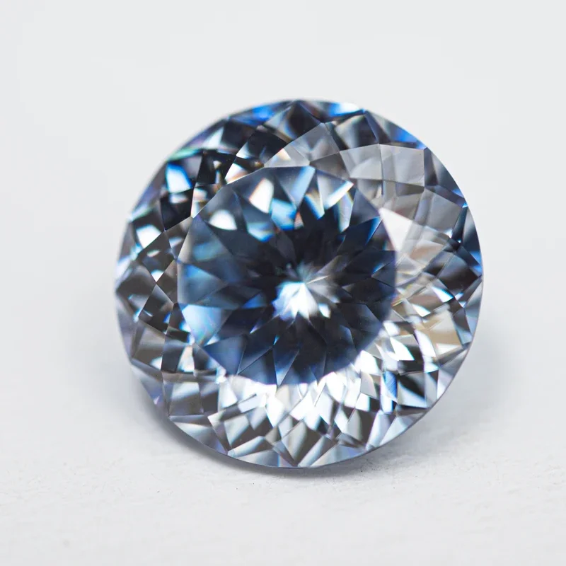 Moissanite Stone 100 Faceted Cut Lavender Color Charms Gemstone DIY Ring Necklace Earrings Main Materials with GRA Certificate