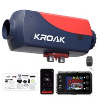 KROAK 5KW Diesel Car Parking Heater 12V With Silencer Remote Control Truck Boat Bus RV Trailer Diesel Air Heater