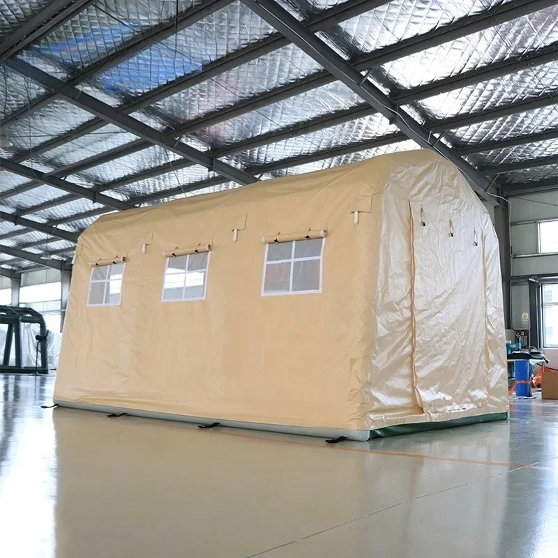 

Large Luxury 6 Person Waterproof Durable Inflatable Airtight Camping Tent For Outdoor