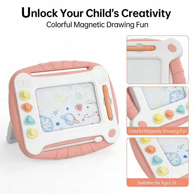 Children's Multifunctional Magnetic Drawing Board with Space Theme, Erasable Doodle Table, Early Education Educational Toy for Boys and Girls view 2