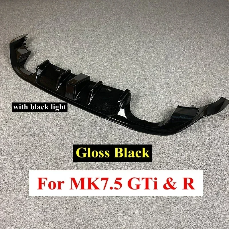 Voor Volkswagen Golf 7.5 Gti Mk7.5 Gti Tcr Auto Achterbumper Diffuser Achterzijde Splitter Spoiler Lip Voor Mk7.5 Golf 7.5 Standaard