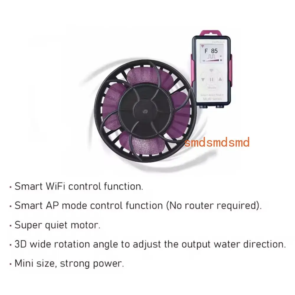 MLW Series Aquarium Fish Tank Smart App WiFi Control Wave Maker Flow Pump with LCD Controller