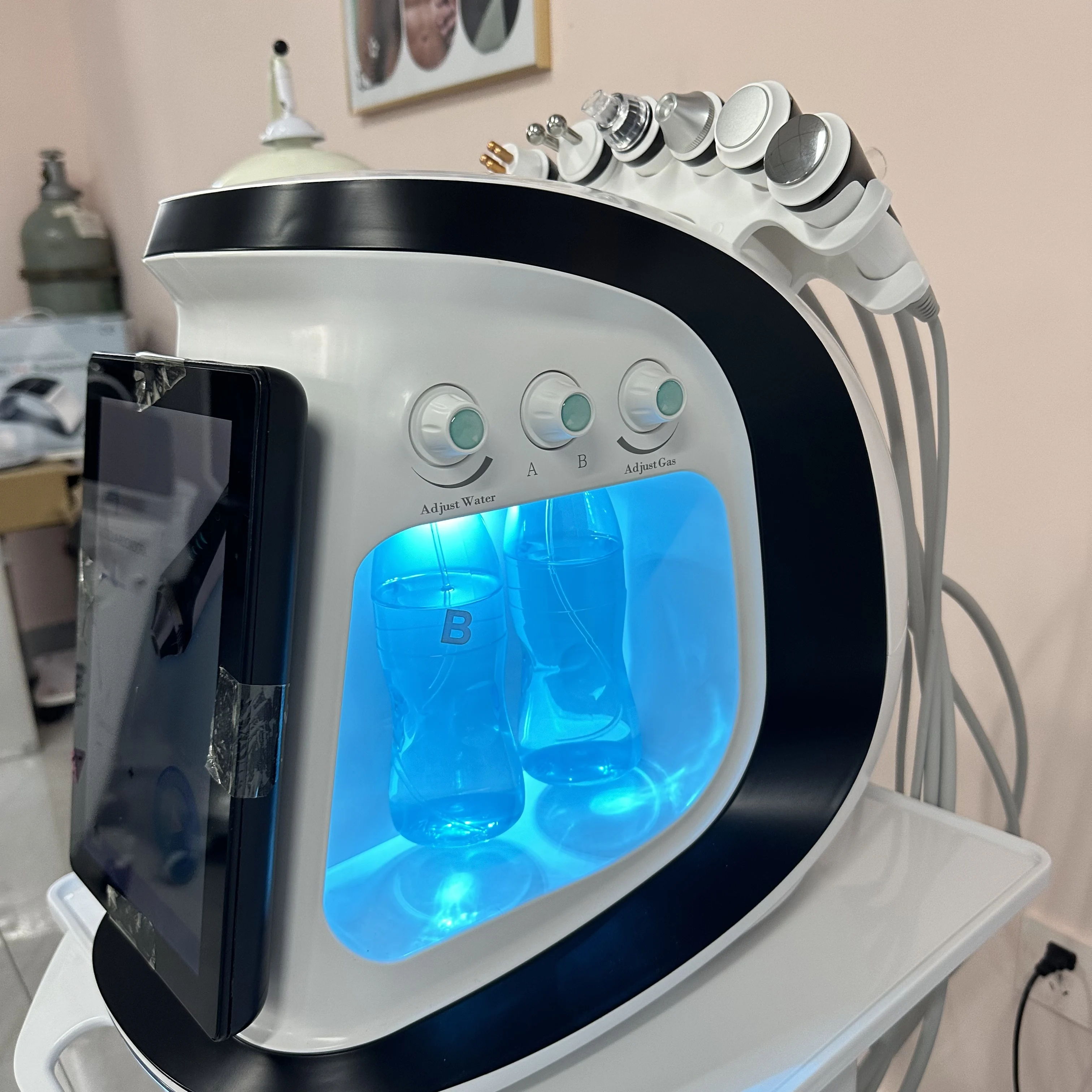 

New Water Dermabrasion Oxygen Ice Blue Smart Jet Aqua Peel Small Bubble Skin Cleansing Device facial machine