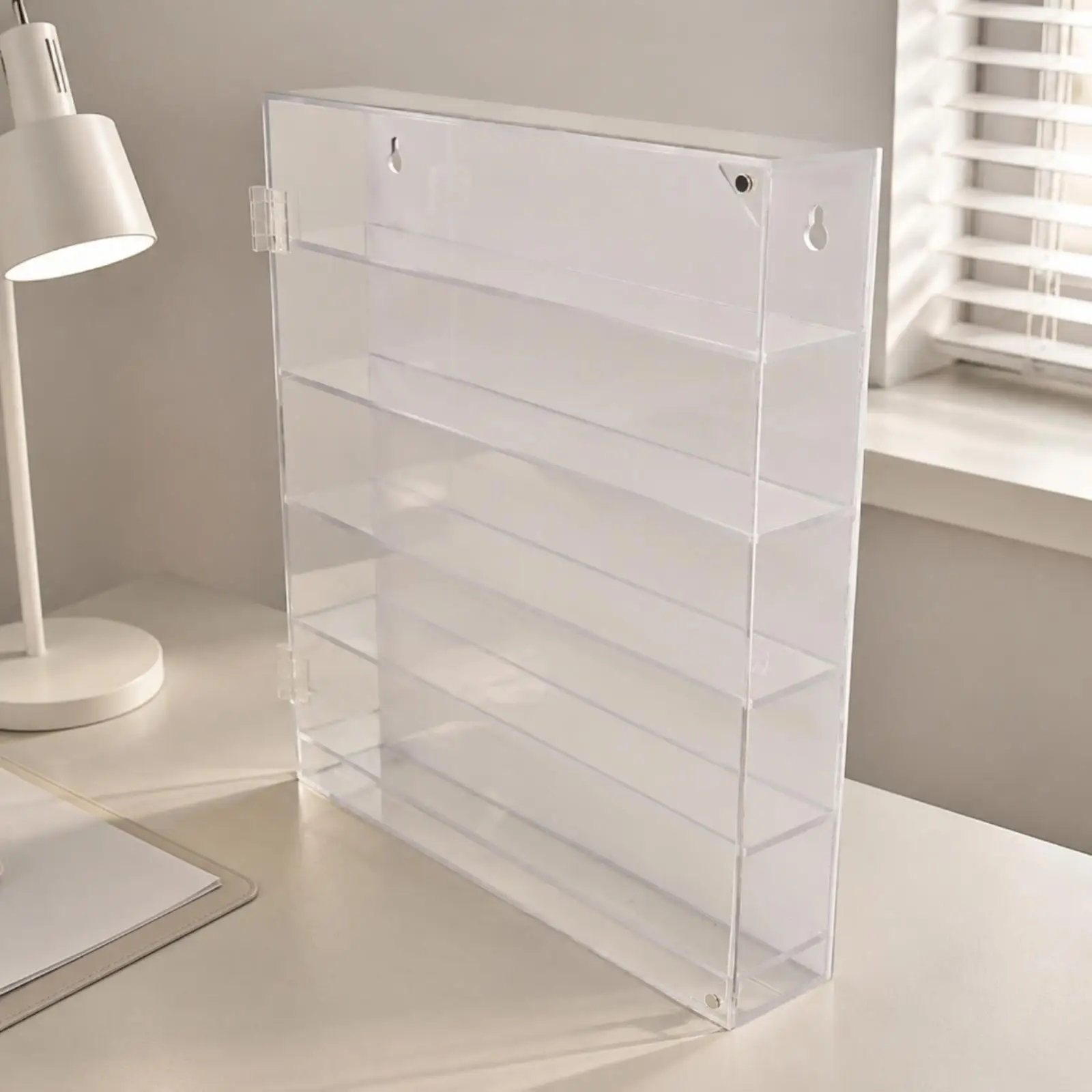 Transparent Dust-Proof Acrylic Display Case with Hinged Front Cover Dustproof
