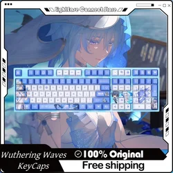Wuthering Waves Shorekeeper Theme Keycaps 120 Key Cherry Profile Pbt Thermal Sublimation Mechanical Keyboard Anime Game Keycaps