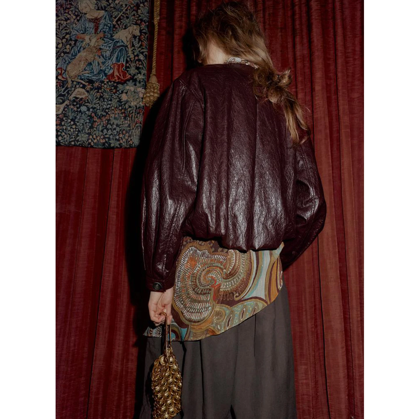 Inverno delle nuove donne lungo Sve rotondo Ne PU pelle pilota Jaet cappotto pulsante decorazione ort Sle signore Faion tuta sportiva