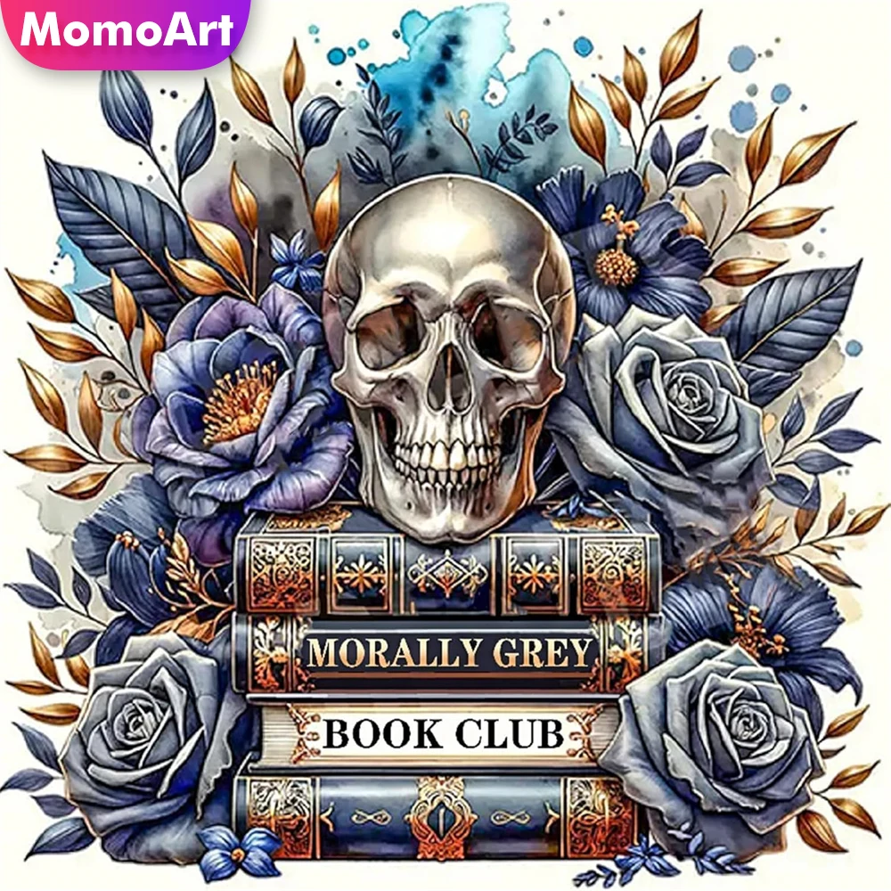 Momoart Diamant Malerei Skelett Acryl Handwerk Liefert Diamant Mosaik Buch DIY Neue Ankunft Stickerei Blume Urlaub Geschenke