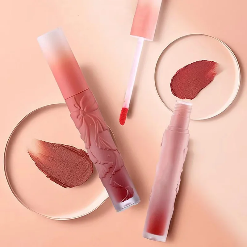 

Lip Glaze High Gloss Moisturizing Sexy Red Lip Tint Lipstick Makeup Longlasting Color Non-stick Cup Lip Gloss Cosmetics