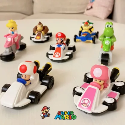 2024 New McDonald Mario Kart Happy Meal Toys Figure Collectible Model Doll Christmas Gifts Toy for Children Desk Decoration