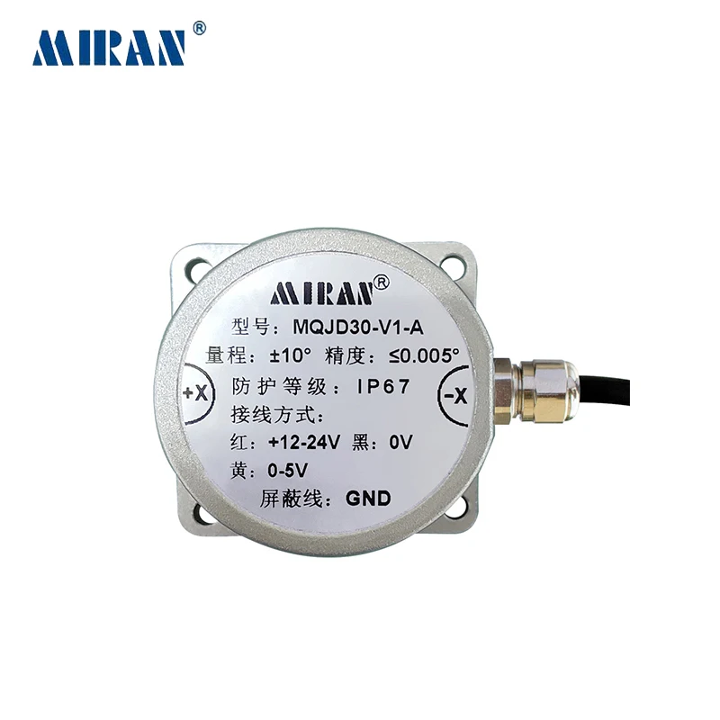 MIRAN MQJD Tilt Sensors Single Axis Inclinometer Sensor High Resolution With Digital and Analog Output