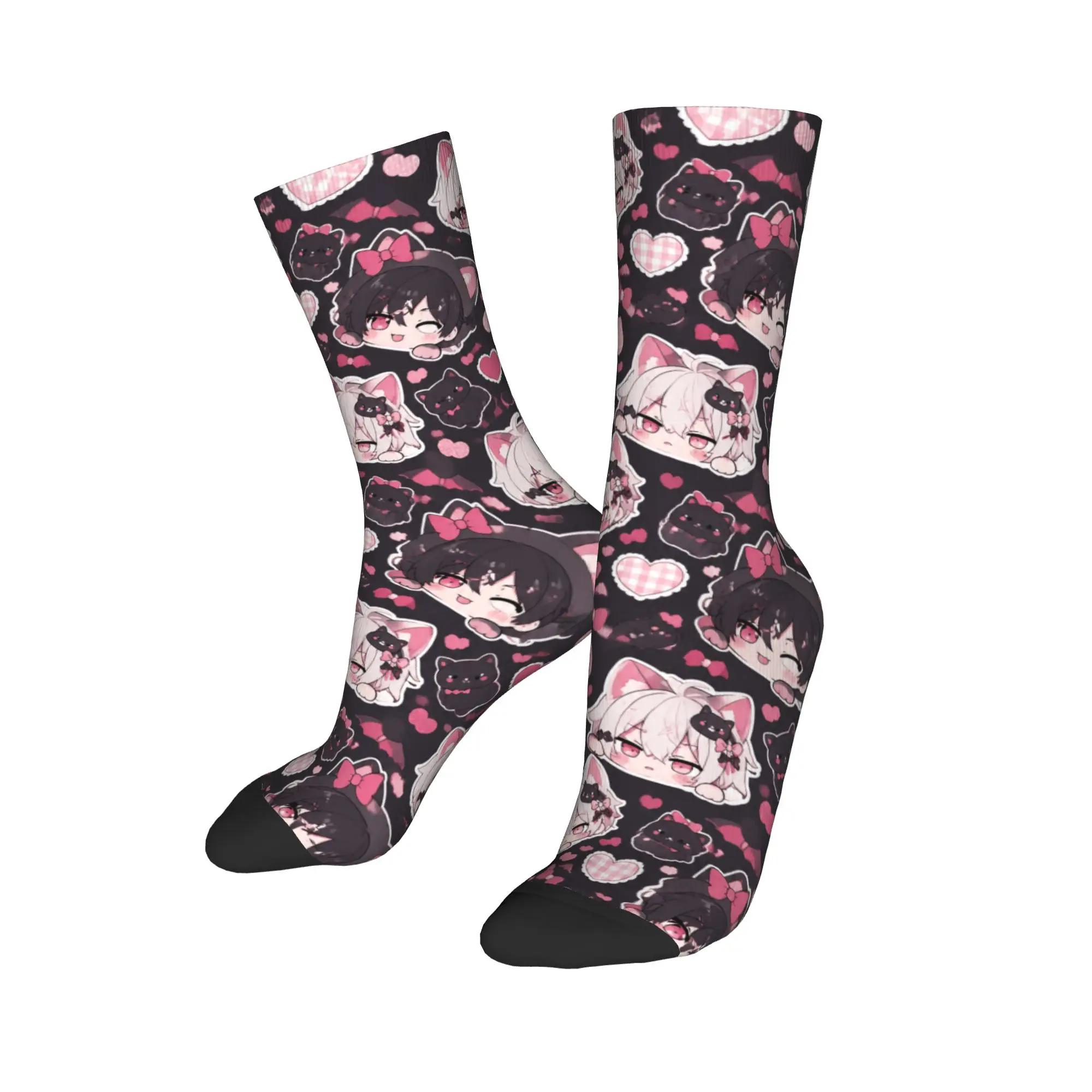 Ivantill Till Alien Stage Chibi Graphic Socks  Vintage Stockings Autumn Anti Bacterial Men Socks Comfortable Running Socks
