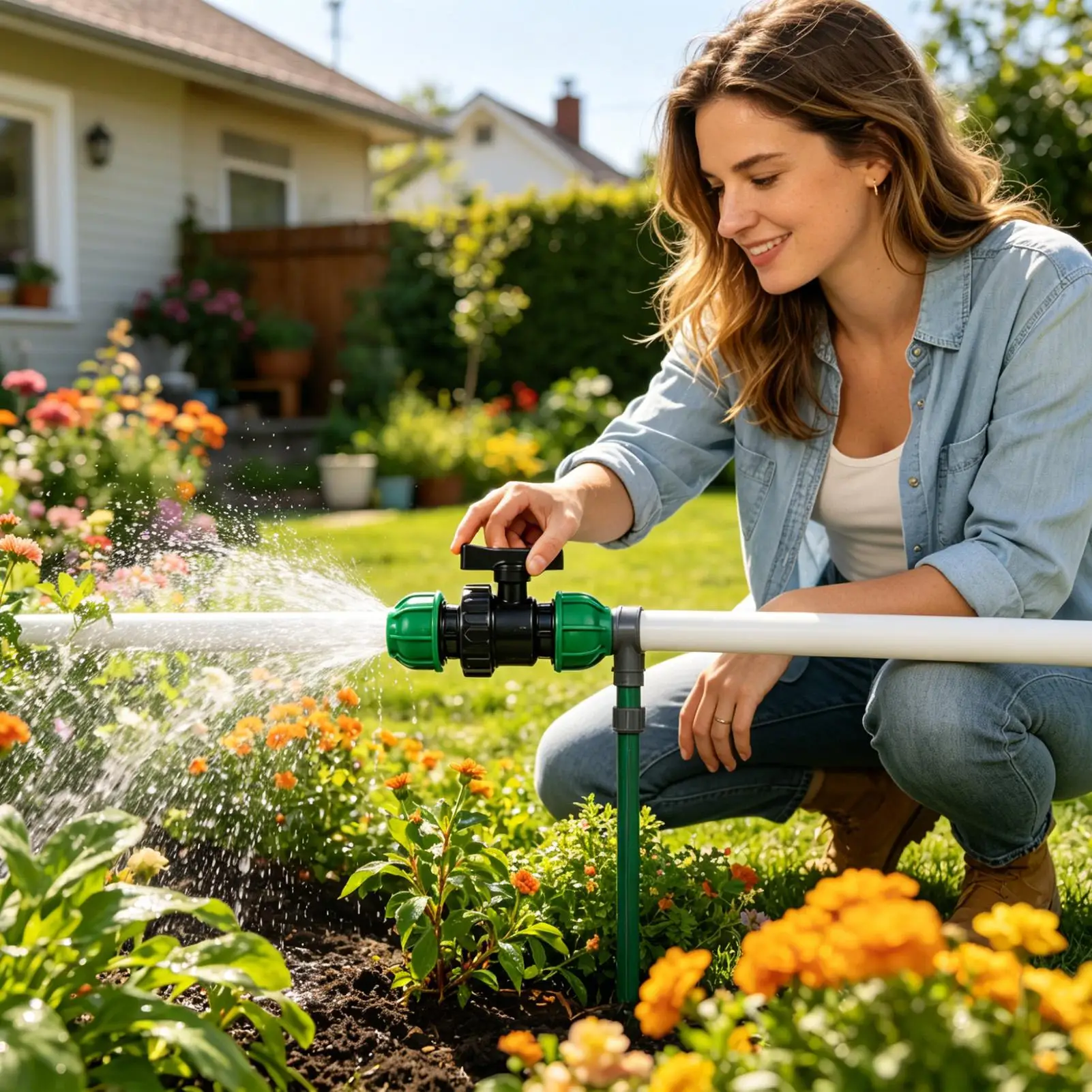 Hose Shut Off Valve 25 Mm Pipe Fittings Water Hose Valve For Outdoor Irrigation Lawn Sprinkler Agriculture Farming Greenhouse
