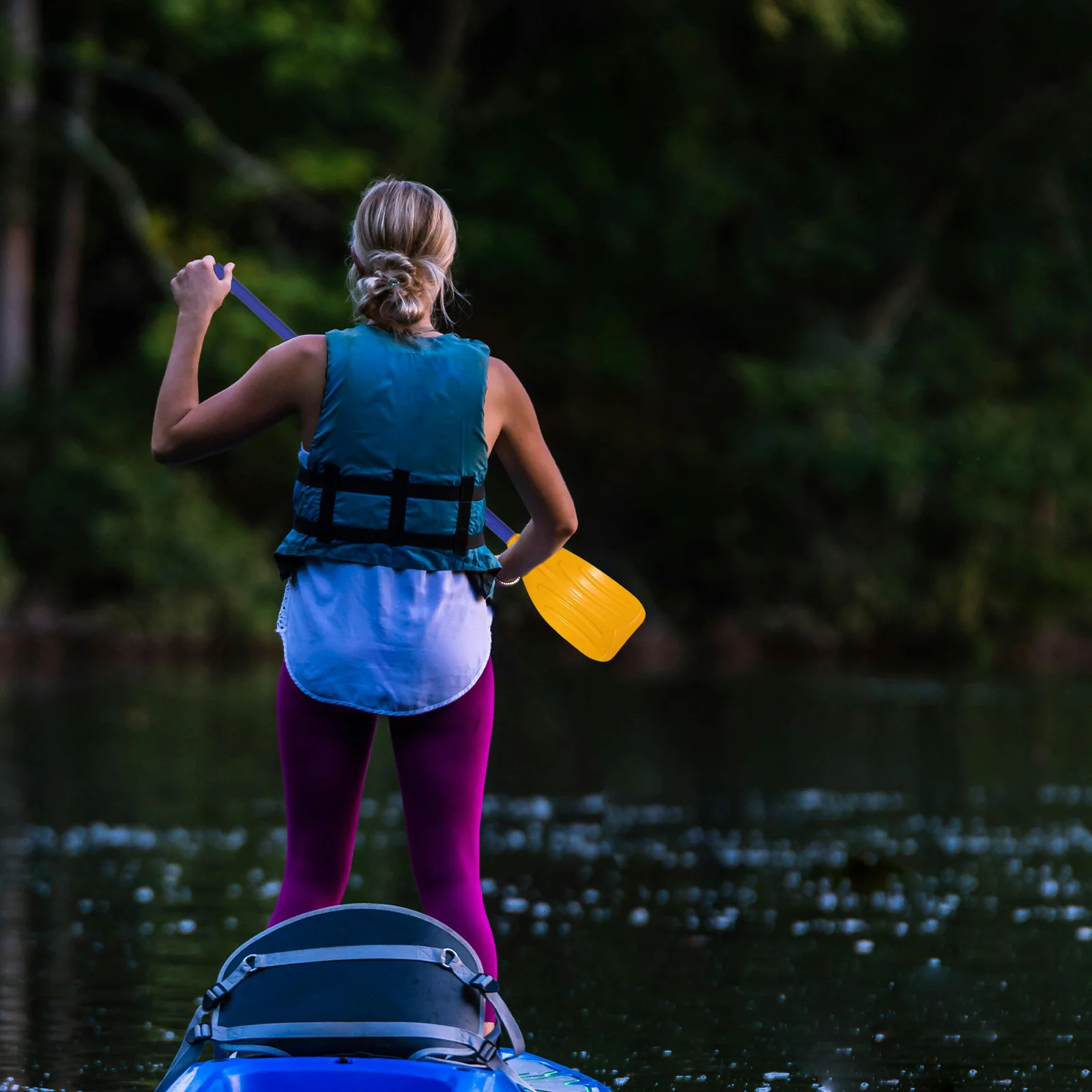 

2Pcs Durable Plastic Kayak Paddle Easy Control Outdoor Water Sports Boating Surfing Tools Boat Paddle Kayak Paddles