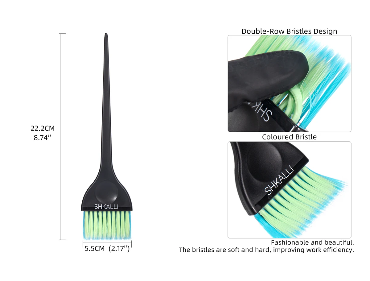 Professionelle Haar Tönung Pinsel Hause Salon Friseur Haar Färben Pinsel Farbige Weiche Borsten Balayage Pinsel Haar Tönung Werkzeug – Detail 2