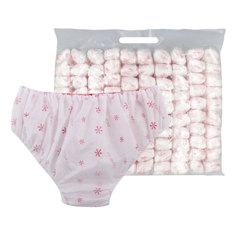 100pcs Wholesale non-woven women's underwear disposable individual packaging disposable travel diapers sauna club underwear