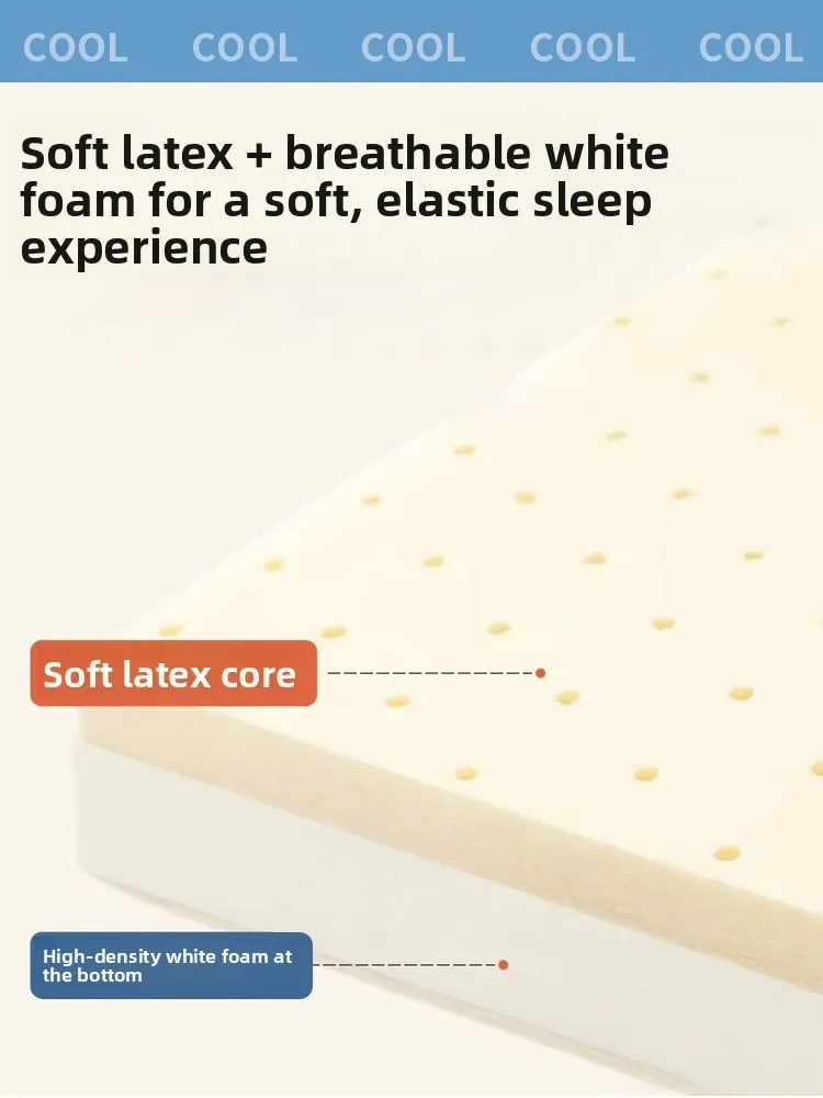 

L латексный охлаждающий матрас, цельный поясной летний комплект футболок для дома, студента, Dormi, ледяной коврик для кровати