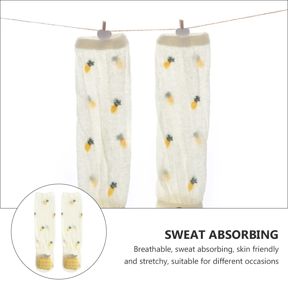 1Pair Baby Cotton Anti-Mosquito Socks Breathable Stretchy Infant Unisex Socks Soft Comfortable for Spring Summer