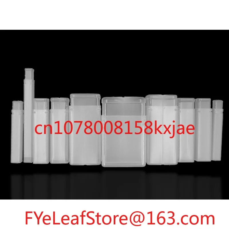 12 / 16 / 20 / 24mm Plastic Square Telescopic Packing Tube Square Telescopic Pack Tube for CNC End Mill Tool Packing