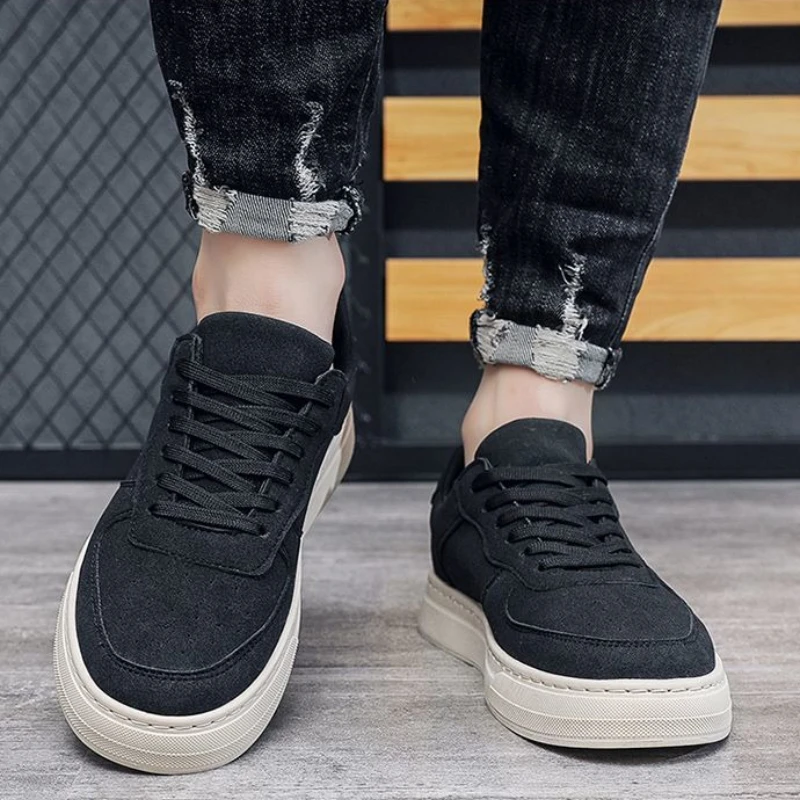 

Мужская обувь, рабочие нескользящие кроссовки на шнуровке, новые дизайнерские роскошные модные туфли 2024, предложение в стиле ретро, повседневная обувь для мужчин