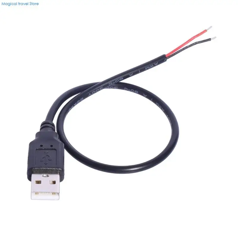 N2UB 2Pin Bare Wire To USB Female/Male Connector Cable Power Electronic Maintenance