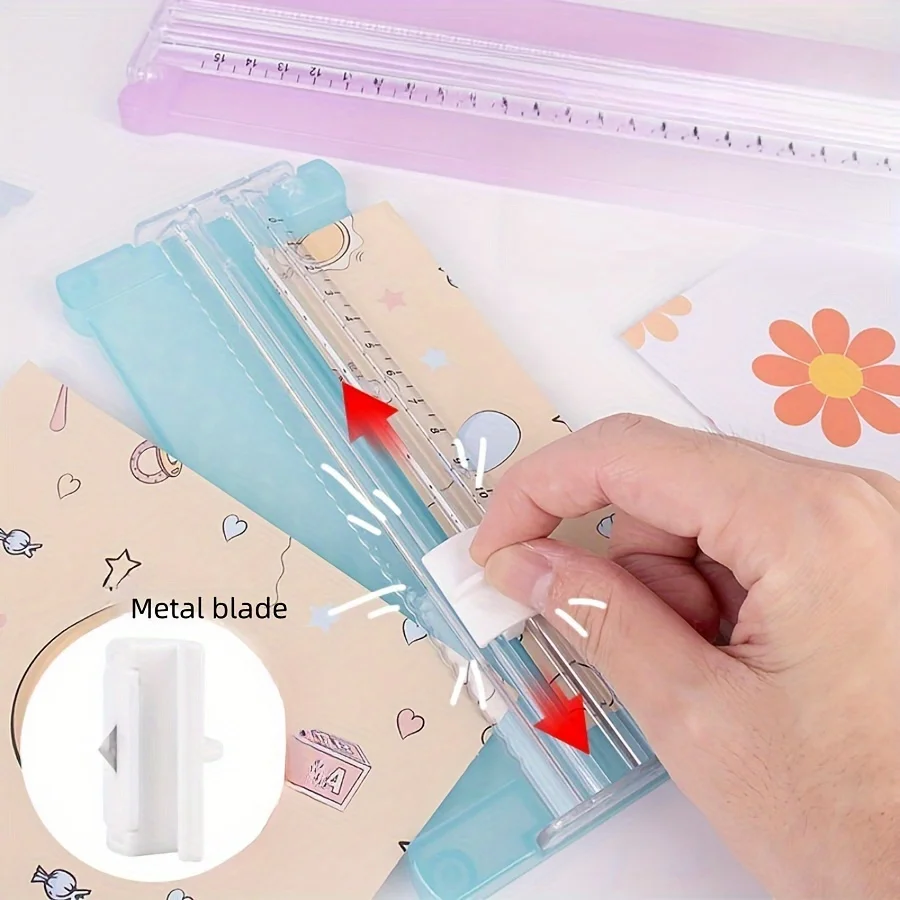 قطعة واحدة من قطع الورق A5 الصغيرة المحمولة: صناعة يدوية وتقليم وتغيير الصور لمشاريع DIY والقرطاسية المكتبية! #2