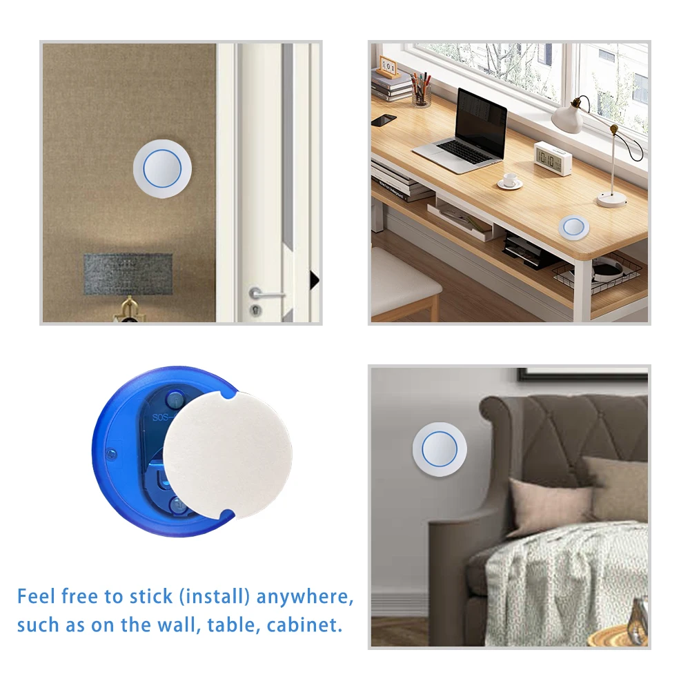 RF 433MHz Wireless Remote Control Light Switch 220V 110V 10A Relay Receiver Mini Round Button Wall Panel Switch For LED Lamp