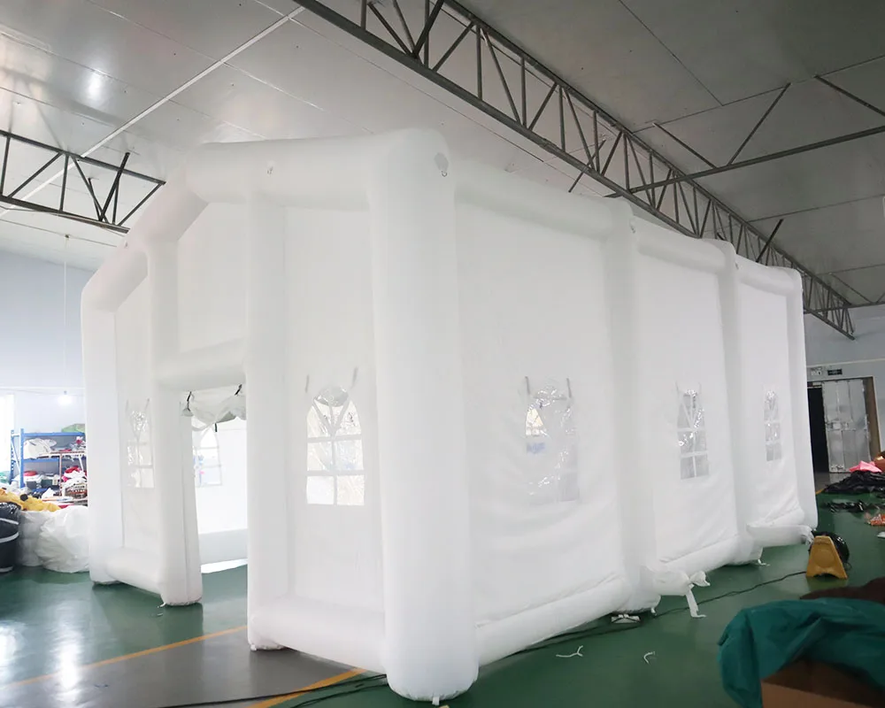 Customized Large Inflatable Nightclub Cube Tent with LED Lighting Suitable for Birthday Parties/Friend Gatherings with Blower