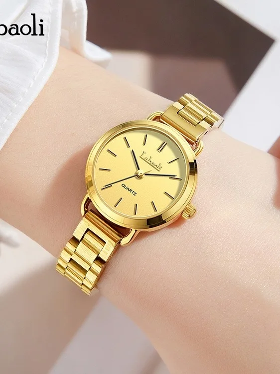 Classicfashionatmosphereversatile steel band temperament personality ladies quartz watch women's watch high quality luxury watch