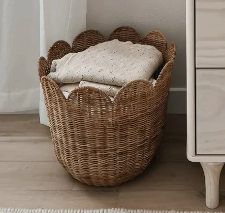 

Vine woven storage basket, home decor, homestay decoration, toys, miscellaneous items storage basket, hand woven storage basket