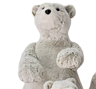 

Christmas grey cloth bear shopping mall scene decoration ornaments