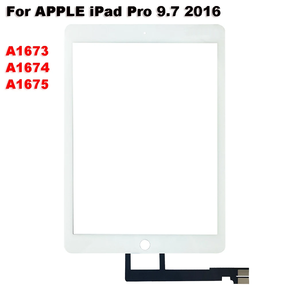 

9.7"For iPad Pro 9.7 2016 A1673 A1674 A1675 FOR PRO9.7 Touch Screen Digitizer Sensor Outer Glass Panel Replacement