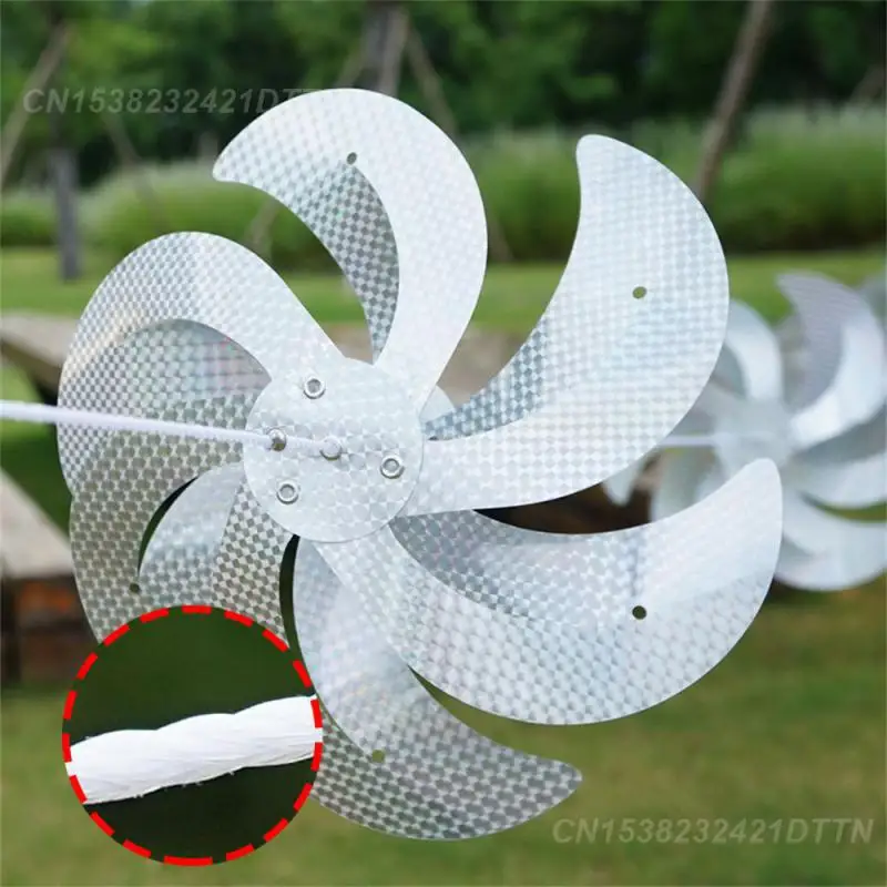 Pinwheels Reflective Toughness Colorful Silver For Outdoor Garden Windmill String High-speed Rotation Wear-resistant Windmill