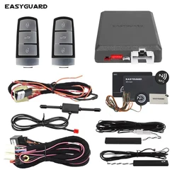 EASYGUARD Plug &Play CAN BUS pasuje do benzyny VW Tiguan 12-17/Touran 12-14/Teramont z przyciskiem zdalnego rozrusznika oem inteligentny klucz