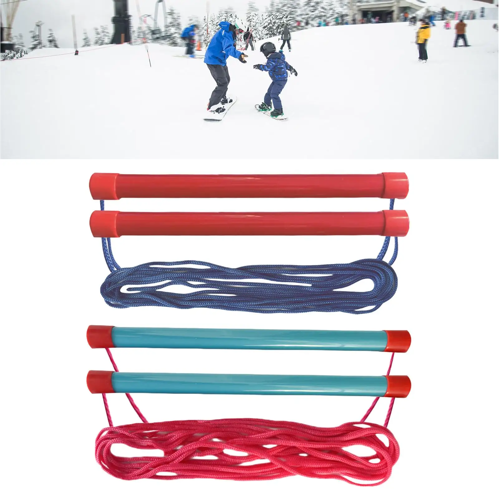 

Kids Ski Harness Snowboard Balanced Turning Aid Connection Ski Strap for Practicing Ski Learning