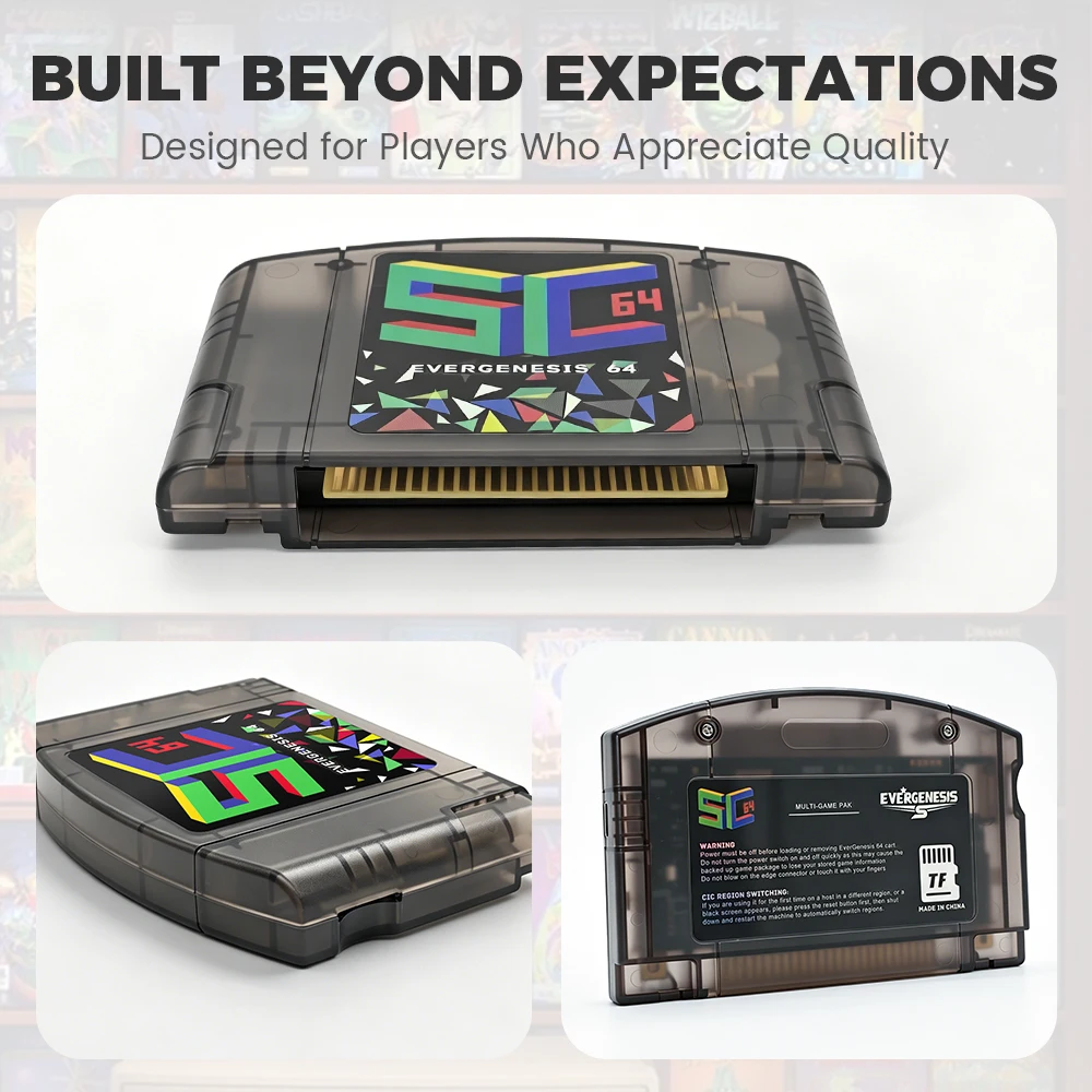 SC64 Open Source Game Card 5000 in 1 N64 Game Cartridge 16/32/64G TF Card For Nintendo 64 Console Support N64DD/SNES/GBC Games view 6