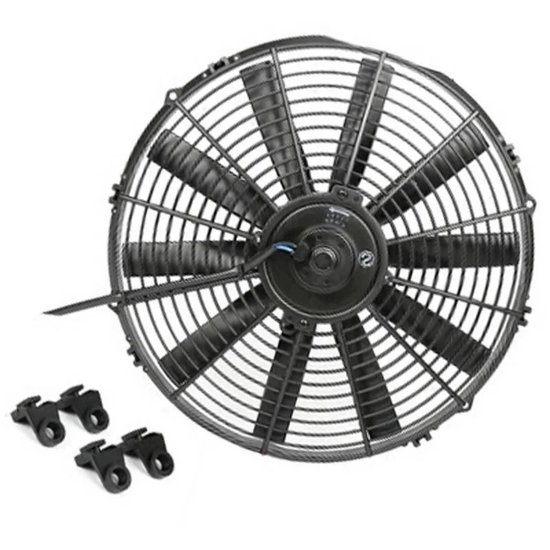 12V 14 Inch Universal Condenser Cooling Fan For Muscle Car Hot Rod Rat Rod Truck Bus 80W Strong Airflow