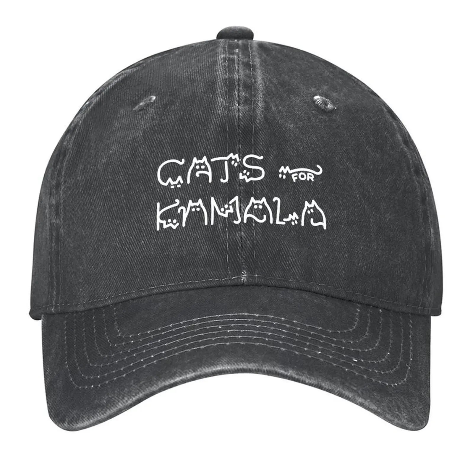 

Funny Kamala Cat Typography Original Baseball Cap Gentleman Hat Vintage |-F-| Snap Back Hat Baseball Men Women's