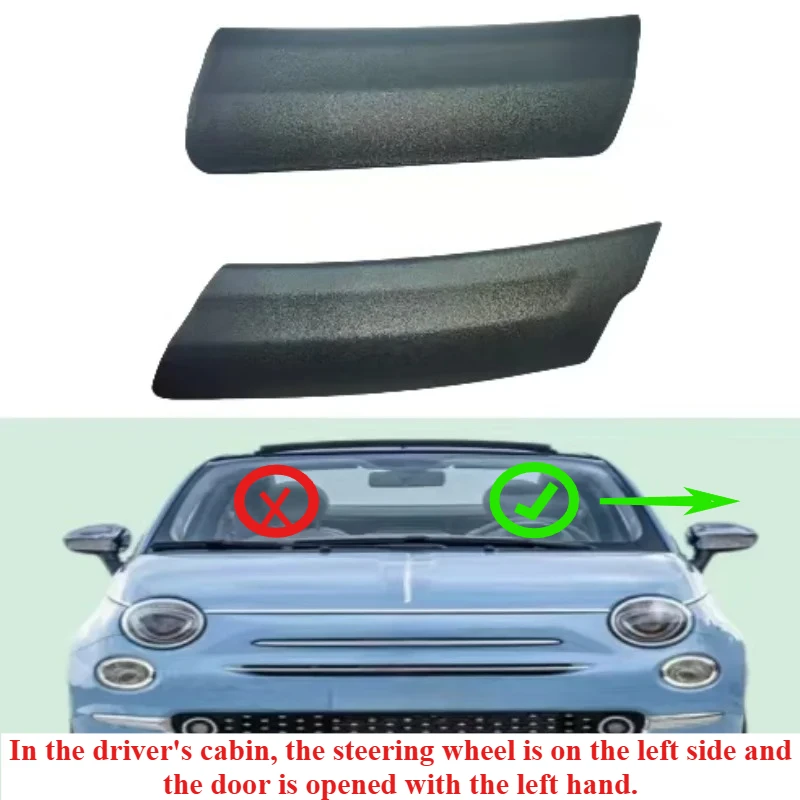 

Накладка на панель стеклоочистителя подходит для Fiat 500 Abarth 1.4L 12-19 годов, крышка рычага стеклоочистителя с левым приводом 1SE88KX7AA 1UW98KX7AA