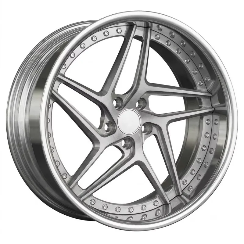 26 Style Rimpower Custom 2 Piece Forged Wheels Polished 18 ‑22Inch 5x120 5x112 5x114.3 Racing Car For BMW For Lamborghini