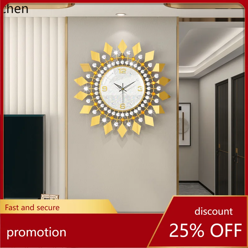 

ZML clock for living room, modern creative wall clock, stylish and high-end home decoration wall clock