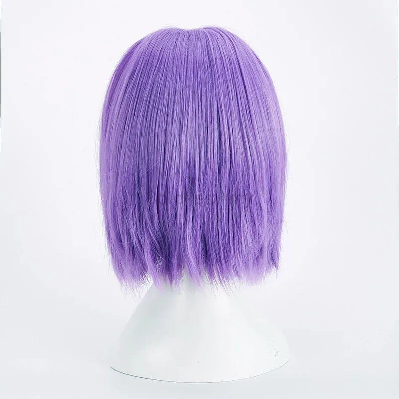 Halloween Rocket James Cosplay Pruik Kort Paars Hittebestendig Synthetisch Haar Anime Rollenspel Pruiken + Pruik Cap