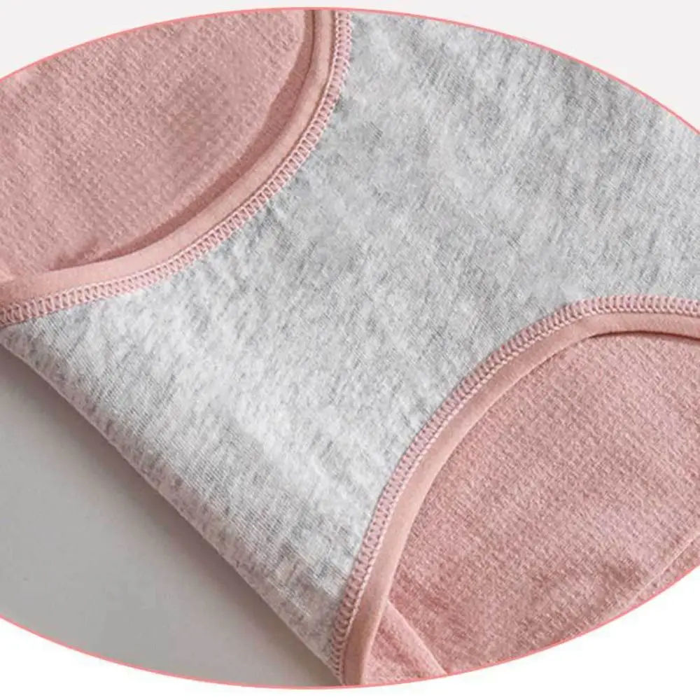 

Хлопковые менструальные трусы с 3-слойной водонепроницаемой дышащей защитой, мягкие, со средней посадкой, женские, на все сезоны