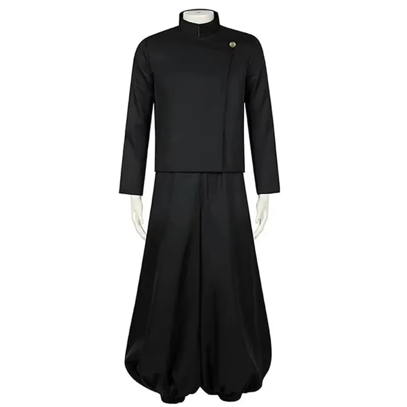 Geto Suguru Gojo Satoru Anime Figure Jujutsu Kaisen Cosplay Camicia da uomo per adulti Pantaloni Parrucca Scuola superiore Uniforme di Halloween Set completo