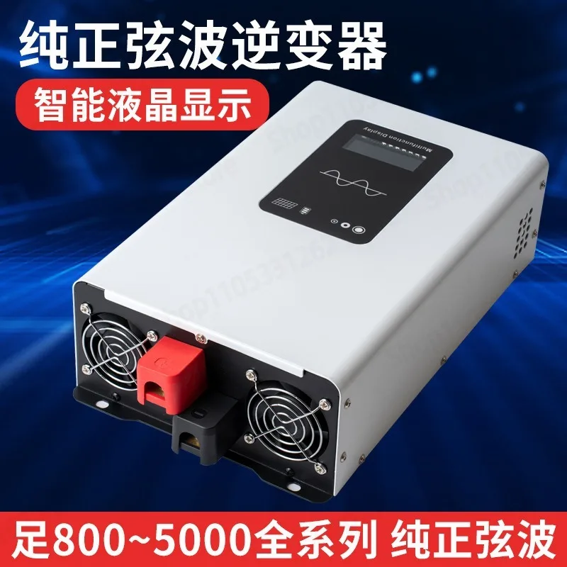 5000W Pure Sine Wave Power Inverter DC 12V 24V 48V 60V 72V 96V to AC 110V 220V for Home Car Solar System Converter