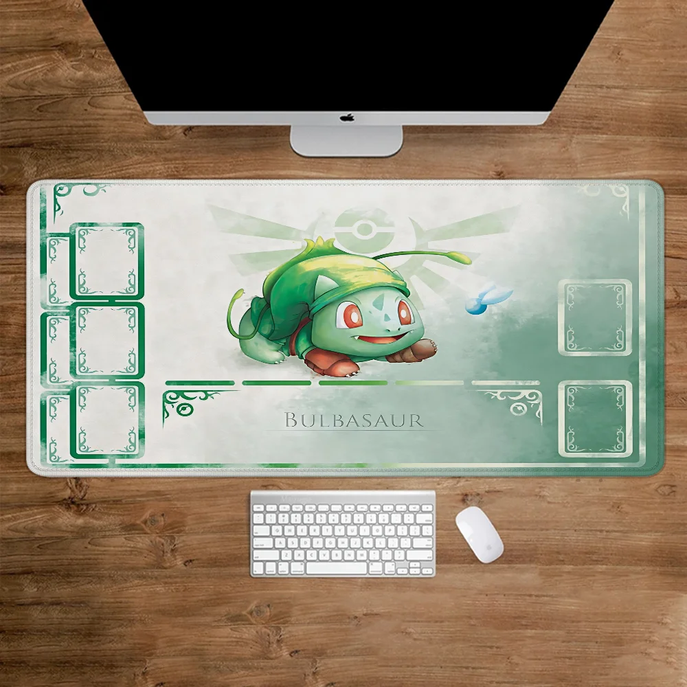 Großes P-Pokemon Mauspad Gamer Kawaii Over Edge Rutschfeste Computermatte Gummi Mausepad Gaming Tastatur Tischpads Schreibtischunterlage Matten