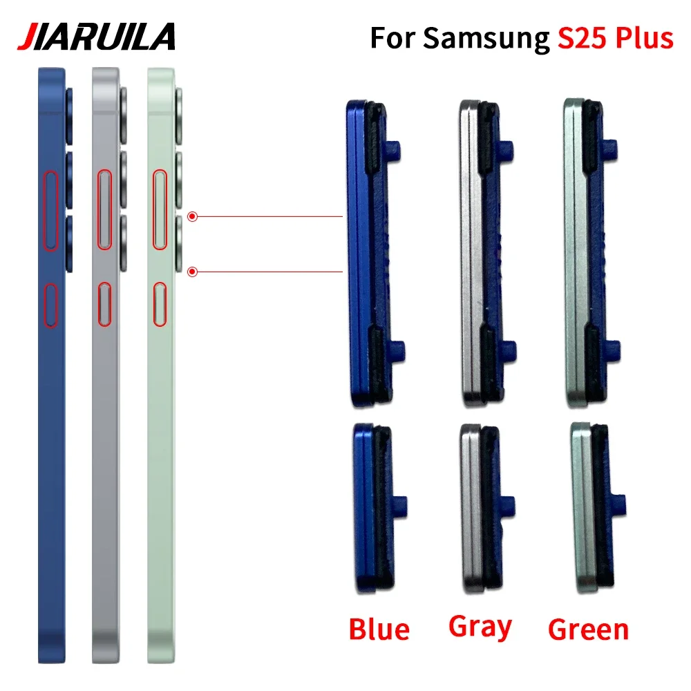

10 PCS Power Volume Side Button Switch Control Key For Samsung S25 / S25 Plus / S25 Replacement
